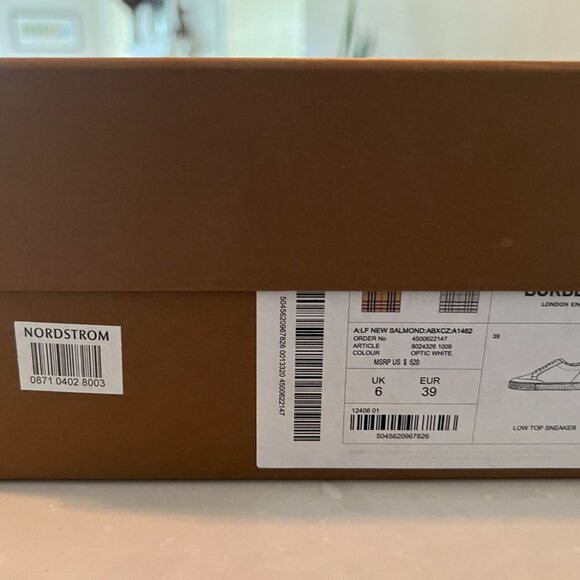 Burberry New Salmond Check Low Top Sneakers - Picture 6 of 12